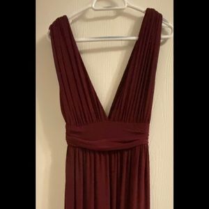 Maroon formal dress